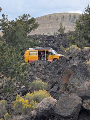 Campground at Craters of the Moon National Monument